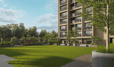 Image of 1360 Sq.ft 2 BHK Apartment / Flat for sale in Shyaswa Savera Prarambh, Ghuma, Ahmedabad for Rs. 5500000