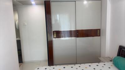 Bedroom Image of 675 Sq.ft 1 BHK Apartment / Flat for rent in Om Paraiso, Mothi Desai Gaon Thane for Rs. 22000