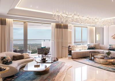 Hall Image of 878 Sq.ft 3 BHK Apartment / Flat for sale in Lodha Bellevue, Agripada Mumbai for Rs. 73400000