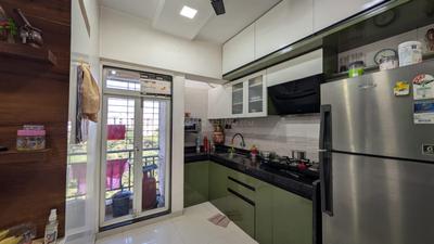 Kitchen Image of 650 Sq.ft 1 BHK Apartment / Flat for sale in Kalwa Thane for Rs. 8000000