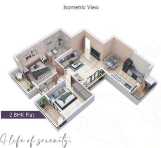 Image of 1095 Sq.ft 2 BHK Apartment / Flat for sale in Manish Nagar, Nagpur for Rs. 4968000