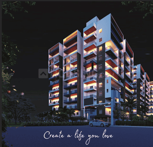 Image of 1100 Sq.ft 2 BHK Apartment / Flat for sale in Sai Keerthi Lake View, Chandanagar, Hyderabad for Rs. 9500000