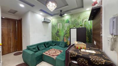Living Room Image of 650 Sq.ft 2 BHK Builder Floor for rent in Dwarka Mor New Delhi for Rs. 23500