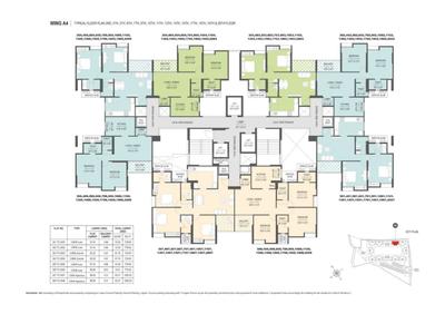 Image of 1015 Sq.ft 2 BHK Apartment / Flat for sale in Gini Vivante, Kiwale, Pune for Rs. 8000000
