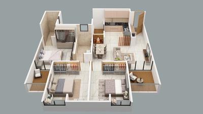 Image of 1200 Sq.ft 3 BHK Apartment / Flat for sale in Rachana Privana, Moshi, Pune for Rs. 10800000