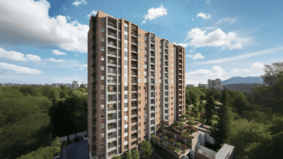Image of 1183 Sq.ft 2 BHK Apartment / Flat for sale in TVS Emerald Serene Springs, Kelambakkam, Chennai for Rs. 9700000