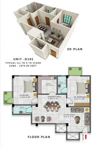 Image of 765 Sq.ft 2 BHK Apartment / Flat for sale in Jalukbari, Guwahati for Rs. 4306500