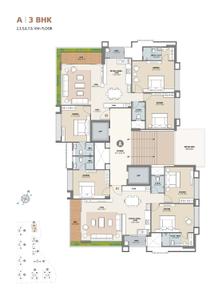 Image of 2062 Sq.ft 3 BHK Apartment / Flat for sale in Pal, Surat for Rs. 9899662