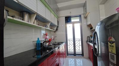 Kitchen Image of 900 Sq.ft 2 BHK Apartment / Flat for rent in Adiraj Niramaya Heights, Kalwa Thane for Rs. 35000