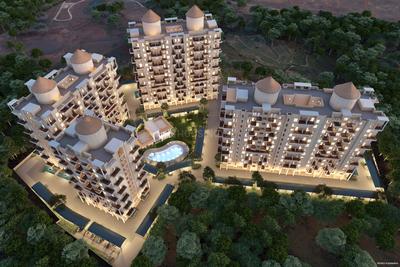 Image of 2018 Sq.ft 3 BHK Apartment / Flat for sale in Nyati Evoque, Kalyani Nagar, Pune for Rs. 37100000