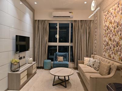 Living Room Image of 1213 Sq.ft 3 BHK Apartment / Flat for sale in N Rose Northern Hills, Dahisar East Mumbai for Rs. 28000000