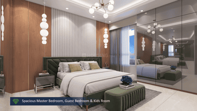 Bedroom Image of 1173 Sq.ft 2 BHK Apartment / Flat for sale in Nyati Emerald, Baner Pune for Rs. 11000000