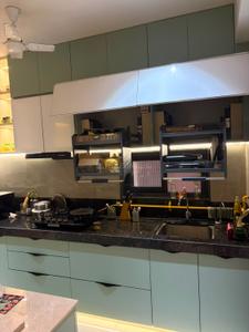 Kitchen Image of 3000 Sq.ft 3 BHK Apartment / Flat for rent in Pramukh Omkar Rivanta 1, Randesan Gandhinagar for Rs. 60000