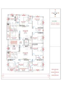 Floor Plan Image of 2082 Sq.ft 4 BHK Apartment / Flat for sale in Chromepet Chennai for Rs. 18700000