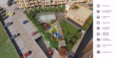 Image of 1092 Sq.ft 2 BHK Apartment / Flat for sale in Shakuntal Dwarka Blue Water, Chikhali, Pune for Rs. 5900000