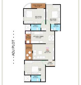 Image of 1600 Sq.ft 3 BHK Apartment / Flat for sale in Kothrud, Pune for Rs. 19500000