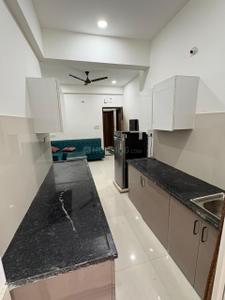 Kitchen Image of 300 Sq.ft 1 RK Apartment / Flat for rent in Mahalakshmi Nagar Indore for Rs. 10000