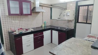Kitchen Image of 640 Sq.ft 1 BHK Apartment / Flat for rent in Ganesh Nakshatram, Dhayari Pune for Rs. 15500