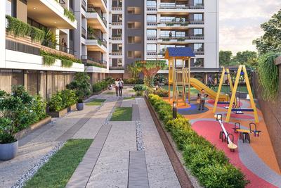 Image of 2430 Sq.ft 3 BHK Apartment / Flat for sale in Mahalakshmi Satvam Skyline, Sargasan, Gandhinagar for Rs. 9990000