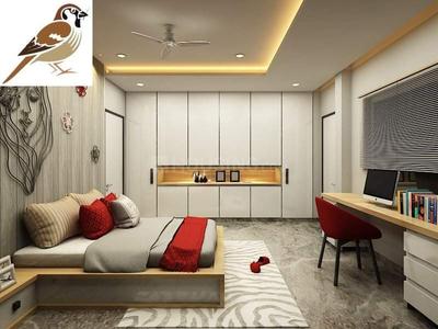 Bedroom Image of 1000 Sq.ft 1.5 BHK Independent House for rent in Arjun Pearl, Ghatlodiya Ahmedabad for Rs. 16500