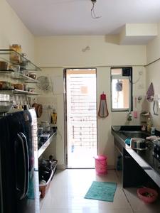 Kitchen Image of 550 Sq.ft 1 BHK Apartment / Flat for rent in Kasarvadavali Thane for Rs. 21000