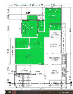 Image of 829 Sq.ft 2 BHK Apartment / Flat for sale in Vedant Sapphire Square, Thane West, Thane for Rs. 18500000