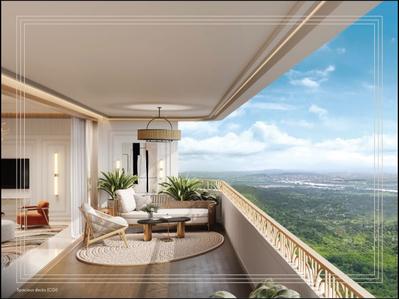 Balcony Image of 1405 Sq.ft 3.5 BHK Apartment / Flat for sale in Lodha Belmont, Bhiwandi Thane for Rs. 17900000