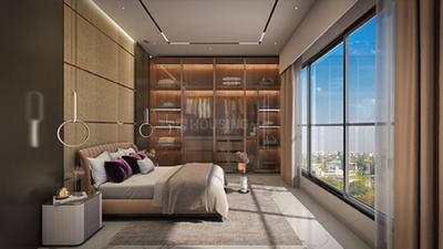 Bedroom Image of 1108 Sq.ft 2 BHK Apartment / Flat for sale in Neelkanth Krishna B Wing, Thane West Thane for Rs. 18000000