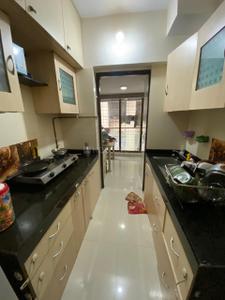 Kitchen Image of 800 Sq.ft 1.5 BHK Apartment / Flat for rent in Omkar Raga, Chembur Mumbai for Rs. 60000