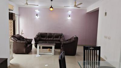 Living Room Image of 1675 Sq.ft 3 BHK Apartment / Flat for rent in Rohtas Plumeria Homes, Gomti Nagar Lucknow for Rs. 36000