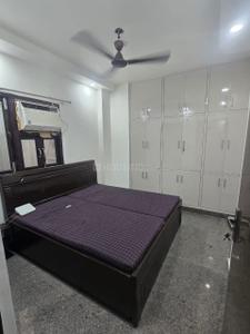 Bedroom Image of 750 Sq.ft 1.5 BHK Builder Floor for rent in Vivek Vihar New Delhi for Rs. 18000