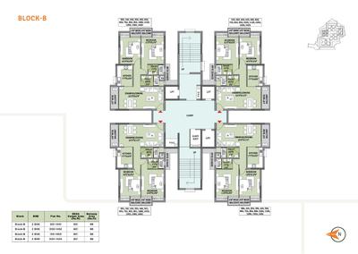 Image of 1880 Sq.ft 3 BHK Apartment / Flat for sale in Khandagiri, Bhubaneswar for Rs. 16800000