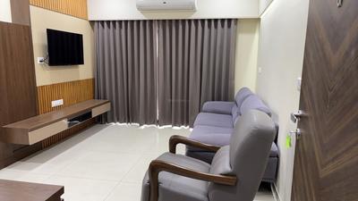 Living Room Image of 1500 Sq.ft 3 BHK Apartment / Flat for rent in Adani Amogha, Shantigram Ahmedabad for Rs. 45000
