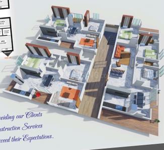Floor Plan Image of 1575 Sq.ft 3 BHK Apartment / Flat for sale in Andhra Pradesh Housing Board Colony Srikakulam for Rs. 6650000