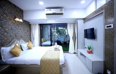 Bedroom Image of 1090 Sq.ft 2 BHK Apartment / Flat for rent in Sahjanand Riverview, Vadadla Bharuch for Rs. 12000
