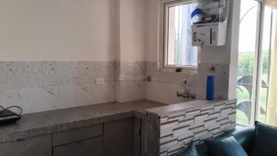 Kitchen Image of 700 Sq.ft 1 BHK Apartment / Flat for rent in Jagatpura Jaipur for Rs. 21000