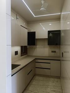 Kitchen Image of 1000 Sq.ft 3 BHK Builder Floor for rent in Ashok Nagar New Delhi for Rs. 37000