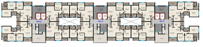 Image of 1368 Sq.ft 3 BHK Apartment / Flat for sale in Sahyadri Plumeria, Moshi, Pune for Rs. 8900000