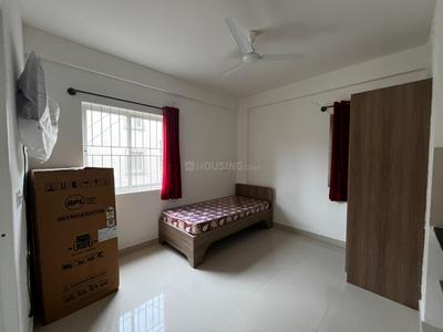 Bedroom Image of 250 Sq.ft 1 RK Studio for rent in Hennur Bengaluru for Rs. 13000