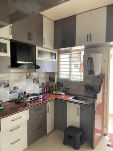 Kitchen Image of 1000 Sq.ft 3 BHK Villa for rent in V K Comfort Lush Green Apartment, Ayodhya Bypass Bhopal for Rs. 30000