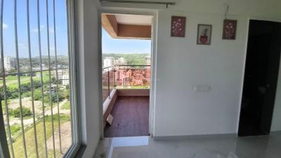 Balcony Image of 1060 Sq.ft 3 BHK Apartment / Flat for rent in AUM Miravet District Phase I, Ravet Pune for Rs. 32000