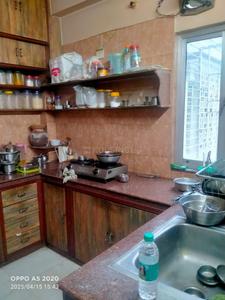 Kitchen Image of 1000 Sq.ft 2 BHK Apartment / Flat for rent in Loharuka Green Woods, Kaikhali Kolkata for Rs. 25000