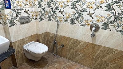 Bathroom Image of 1100 Sq.ft 2 BHK Builder Floor for rent in Mahalakshmi Nagar Indore for Rs. 21000