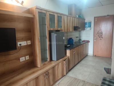 Kitchen Image of 435 Sq.ft 1 RK Studio for rent in Paramount Golfforeste Oak &amp; Pine, Surajpur Greater Noida for Rs. 15000