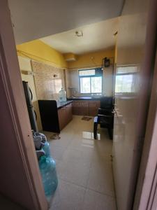 Kitchen Image of 650 Sq.ft 1 BHK Apartment / Flat for rent in Runwal Plaza, Thane West Thane for Rs. 27500
