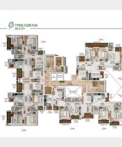 Image of 1660 Sq.ft 3 BHK Apartment / Flat for sale in Gorewada, Nagpur for Rs. 7700000