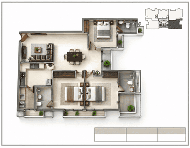 Image of 1630 Sq.ft 3 BHK Apartment / Flat for sale in Venpalavattom, Thiruvananthapuram for Rs. 16500000