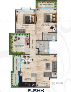 Image of 1000 Sq.ft 2 BHK Apartment / Flat for sale in Zingabai Takli, Nagpur for Rs. 3900000