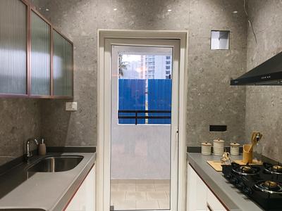 Kitchen Image of 850 Sq.ft 2 BHK Apartment / Flat for sale in Sai Shrushti Annex, Shilgaon Thane for Rs. 5000000