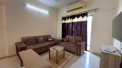 Living Room Image of 1080 Sq.ft 2 BHK Apartment / Flat for rent in Adani The Meadows, Shantigram Ahmedabad for Rs. 35000
